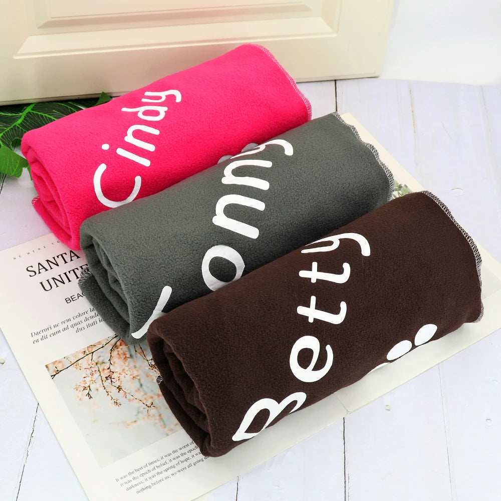 Personalized Dog Fleece Blanket