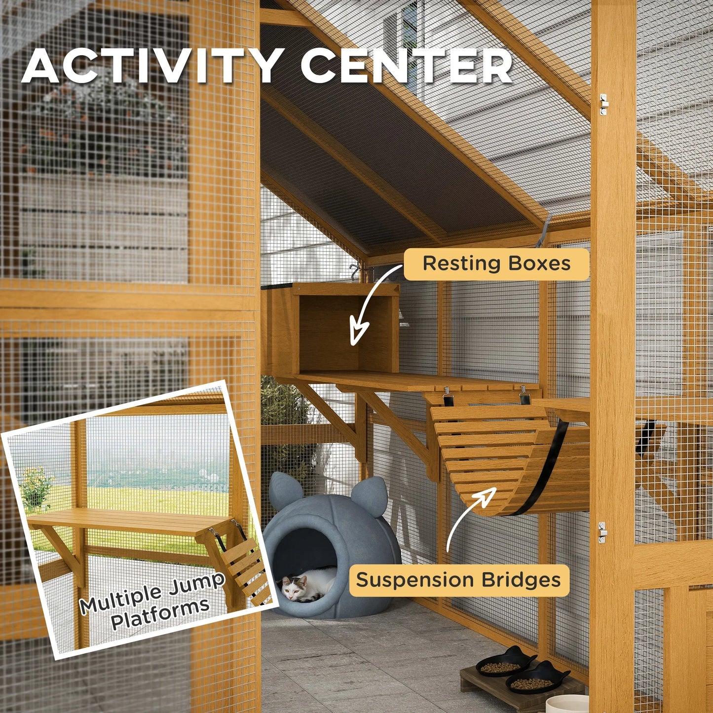 Cat Tree with Scratching Post – Includes Teaser Toys, Training Aids, and Plush Accessories for Indoor Cats