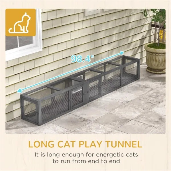 Cozy Cat Nest & Cage Set – Weather-Protected Cat Run with Toys and Training Kit for Indoor/Outdoor Use