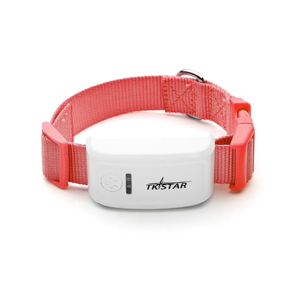 Mini GPS Pet Tracker with Collar – Real-Time GSM/GPRS Positioning for Dogs & Cats (iOS/Android Compatible)