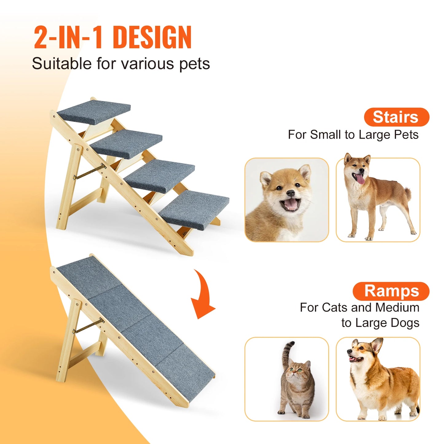 Foldable Pet Ramp & Steps