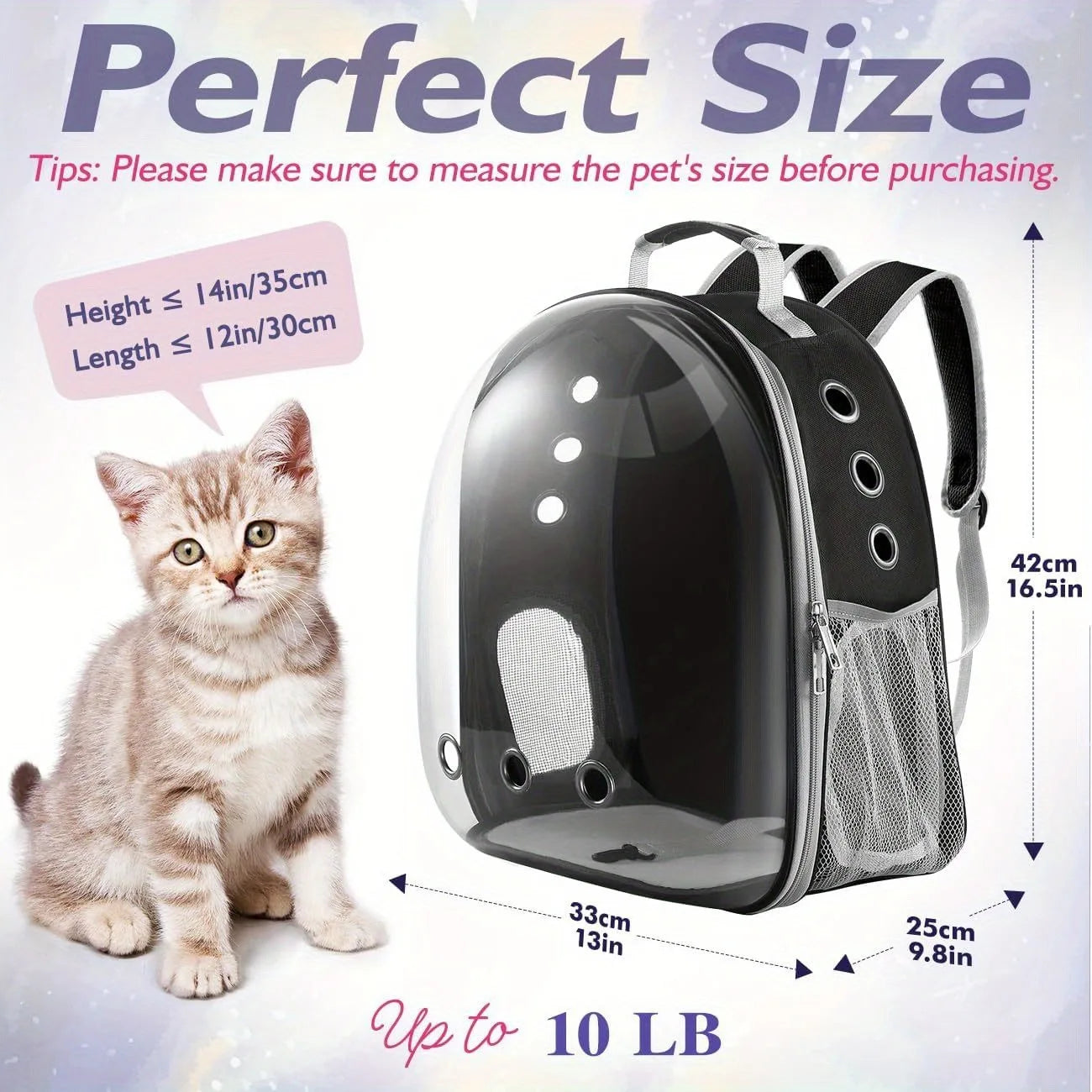 Pet Bubble Travel Backpack
