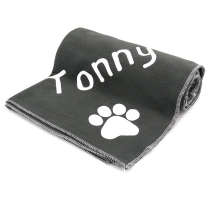 Personalized Dog Fleece Blanket