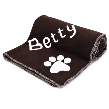 Personalized Dog Fleece Blanket