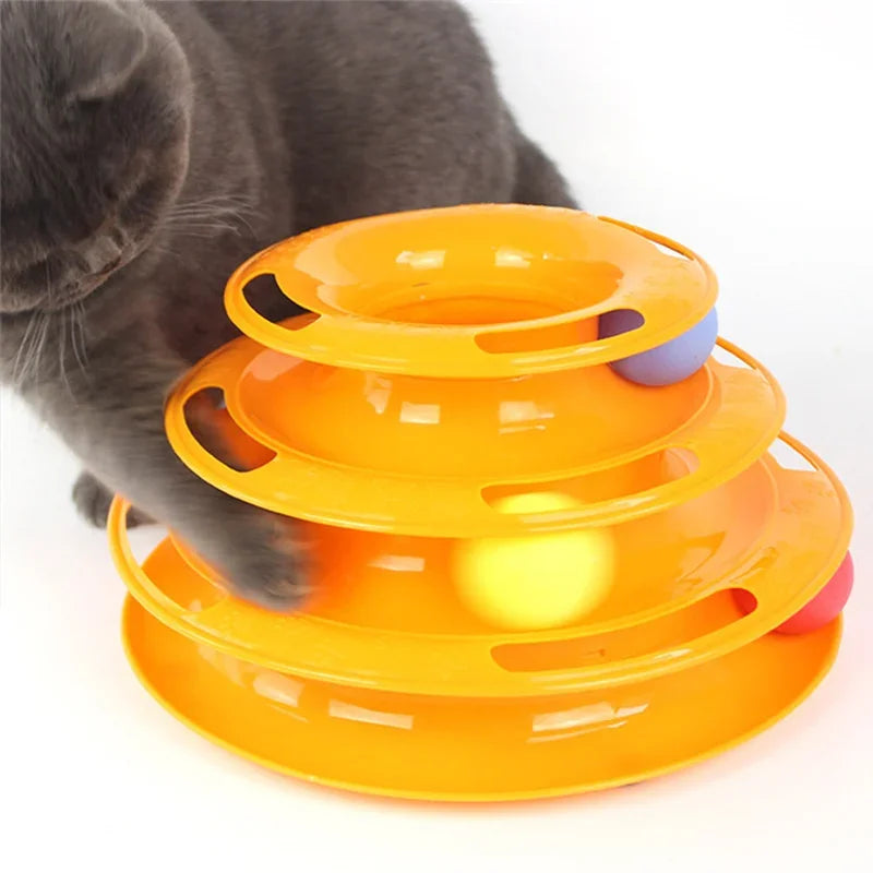 3-Level Cat Toy Tower
