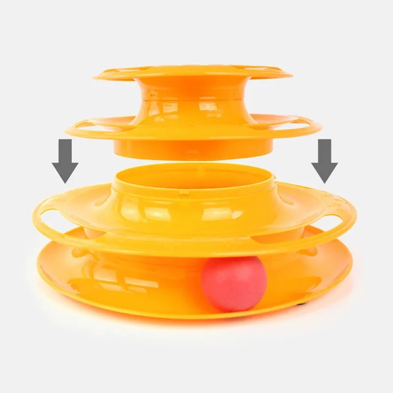 3-Level Cat Toy Tower