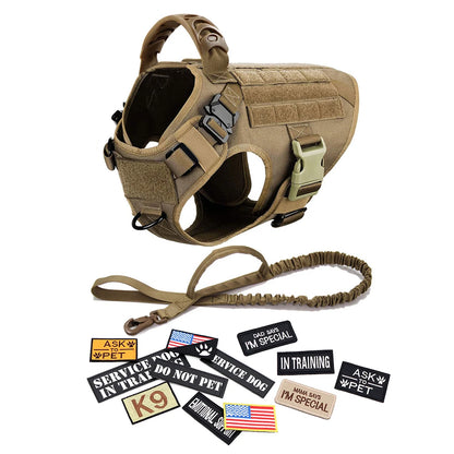 Tactical Dog Harness Set