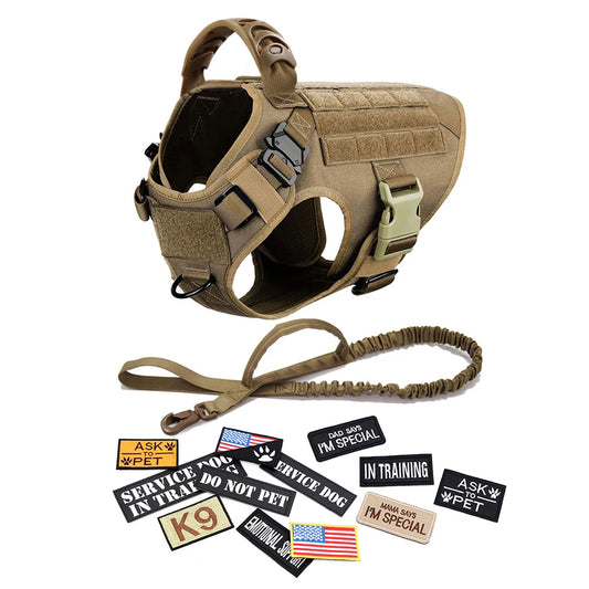 Tactical Dog Harness Set