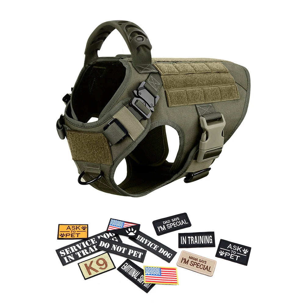 Tactical Dog Harness Set
