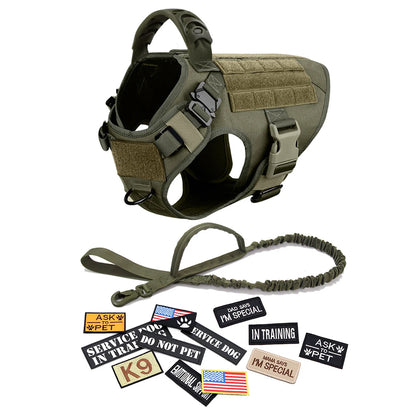Tactical Dog Harness Set