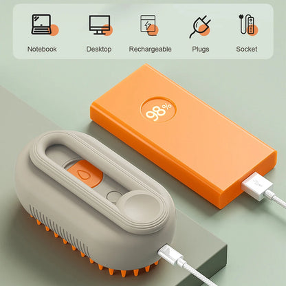 3-in-1 Steam Pet Brush