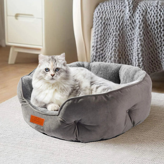 Soft Pet Bed with Non-Slip Base