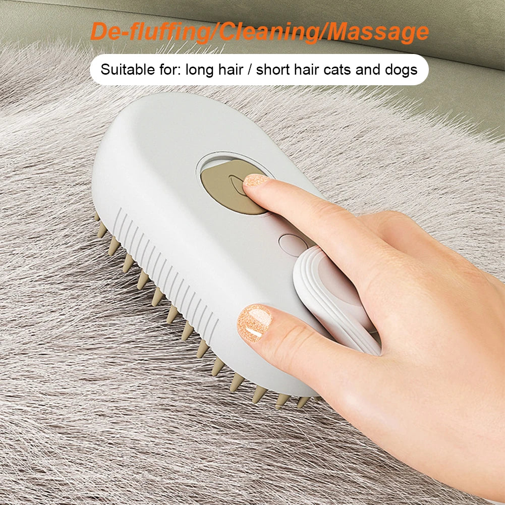 3-in-1 Steam Pet Brush