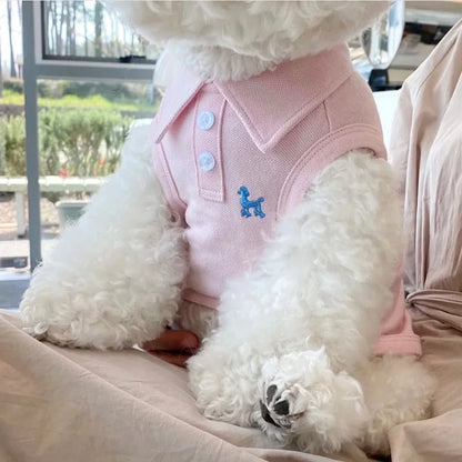 Striped Dog Polo Shirt