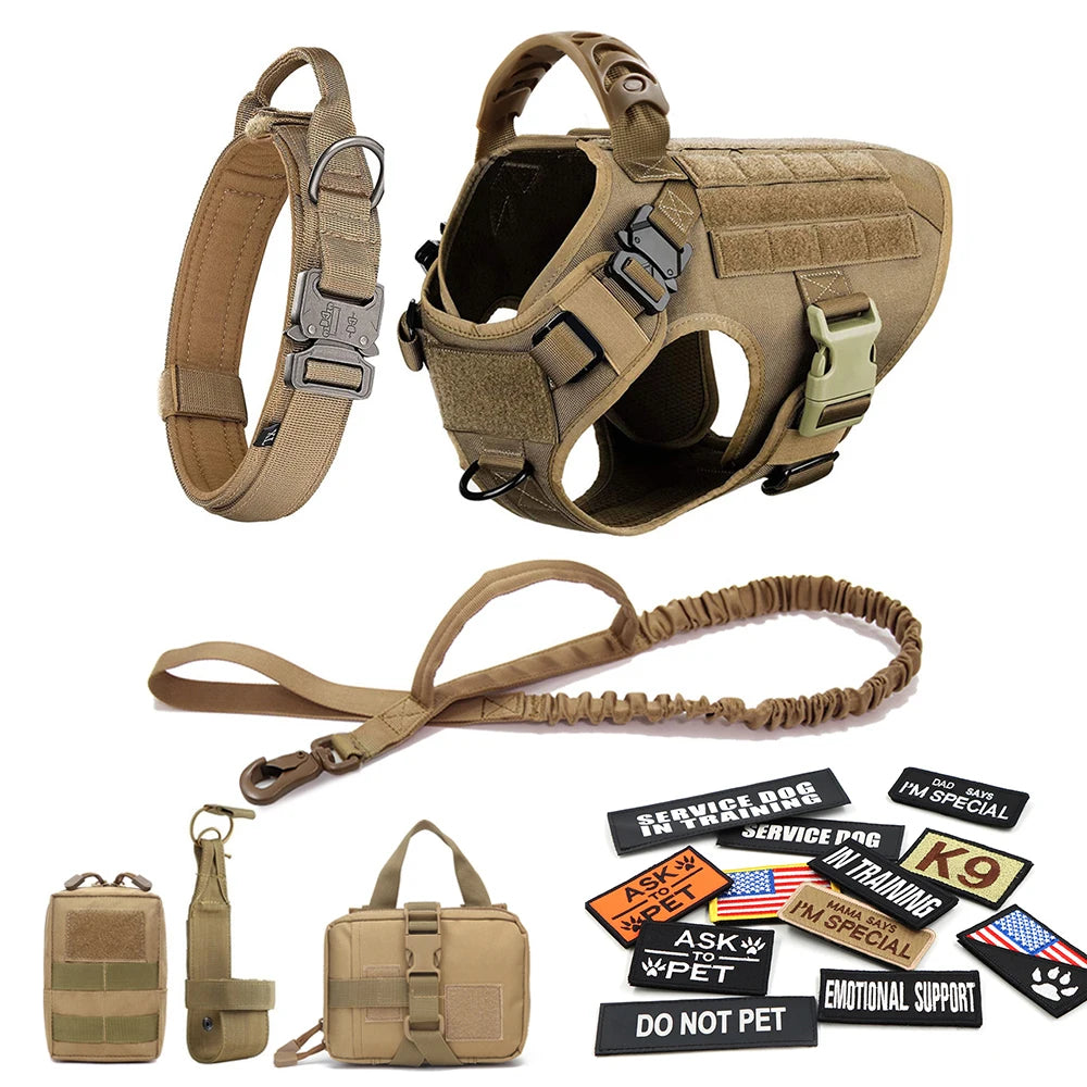 Tactical Dog Harness Set