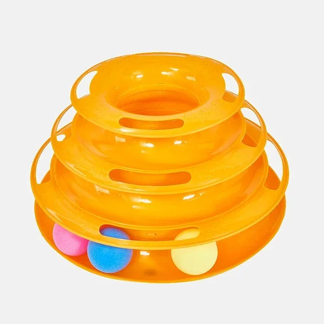 3-Level Cat Toy Tower
