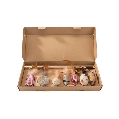 Wooden Cat Teaser Set