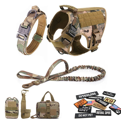 Tactical Dog Harness Set