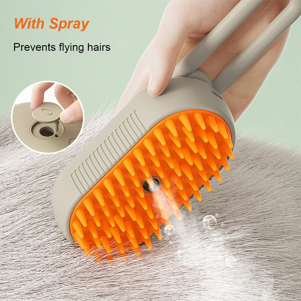 3-in-1 Steam Pet Brush
