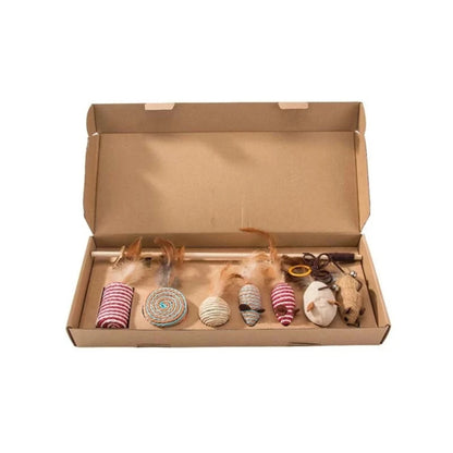 Wooden Cat Teaser Set