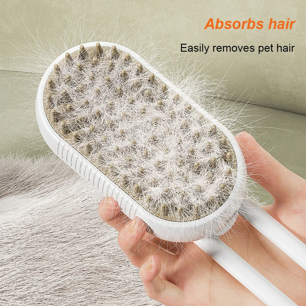 3-in-1 Steam Pet Brush