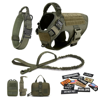 Tactical Dog Harness Set