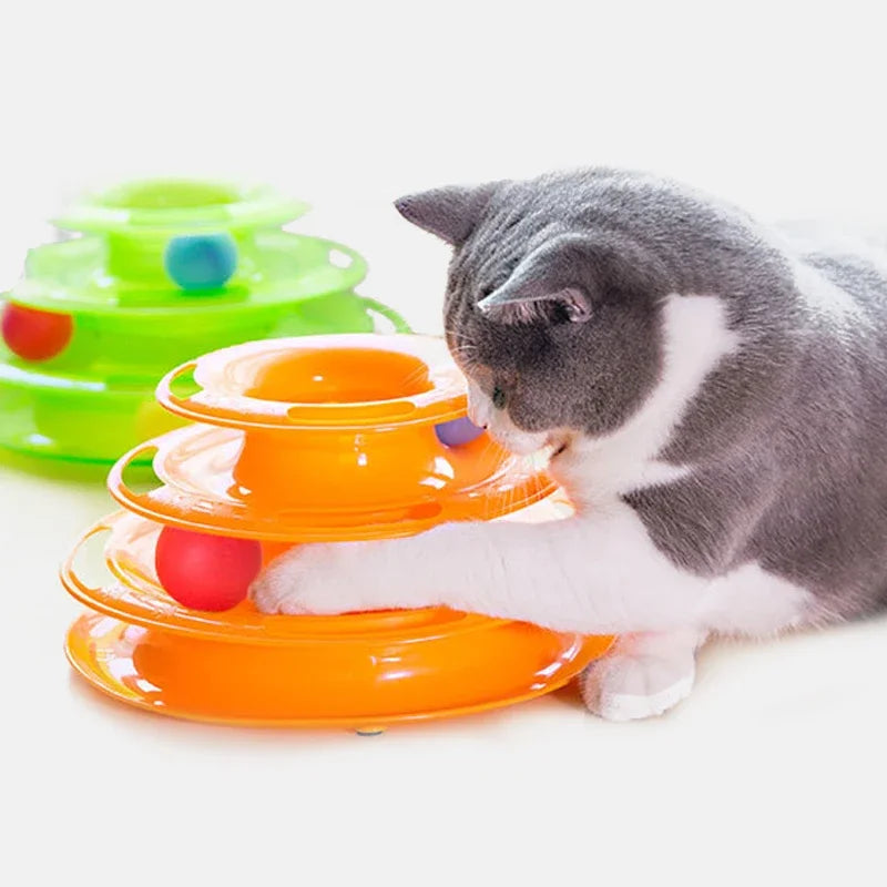 3-Level Cat Toy Tower