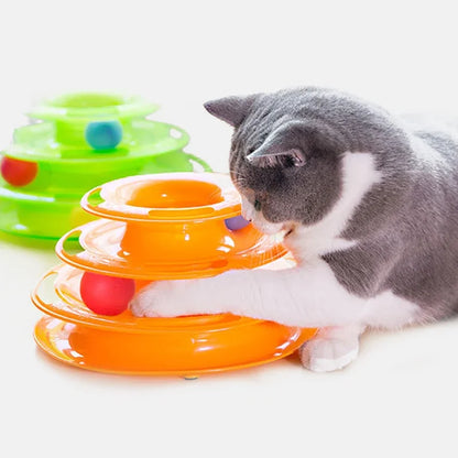 3-Level Cat Toy Tower