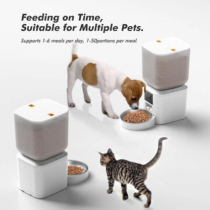 Automatic Pet Feeder – 8L Smart Food Dispenser with Key Control, SUS+ABS Build for Cats & Dogs